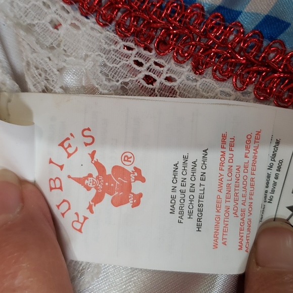 Kids Wizard of Oz Glitter Dorothy Costume- Wizard of Oz Size Small - Picture 8 of 9